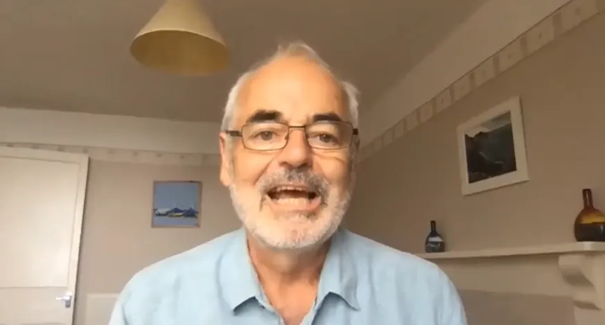 Prof. Spiegelhalter presenting the lecture